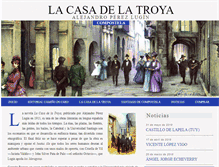 Tablet Screenshot of lacasadelatroya.com